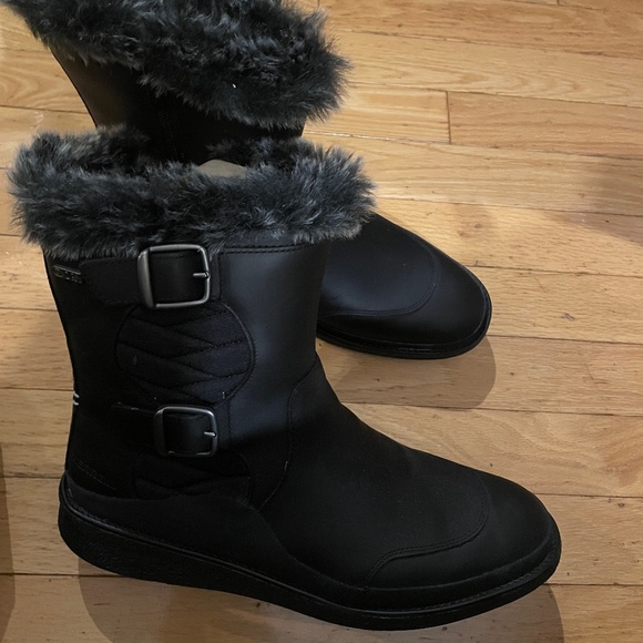 New Women’s Merrell Tremblant Ezra Zip Waterproof Ice+ Leather Winter Boots - Picture 1 of 5
